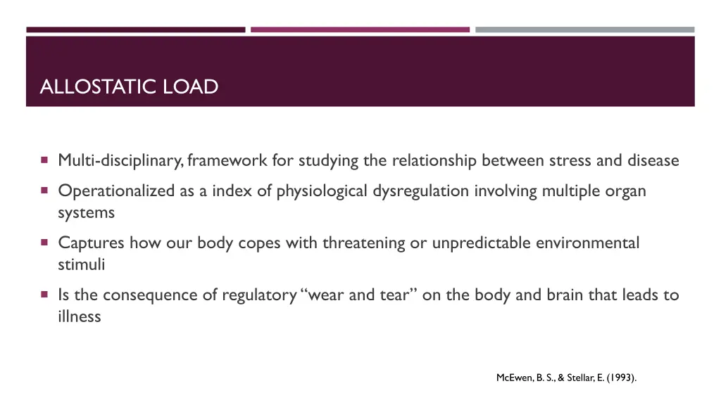 allostatic load