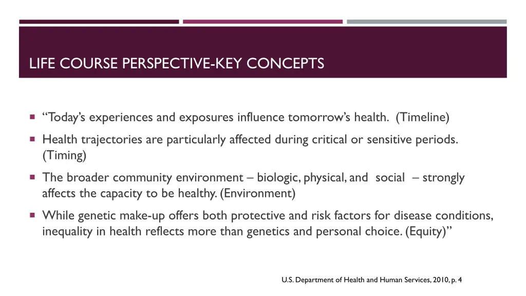 life course perspective key concepts