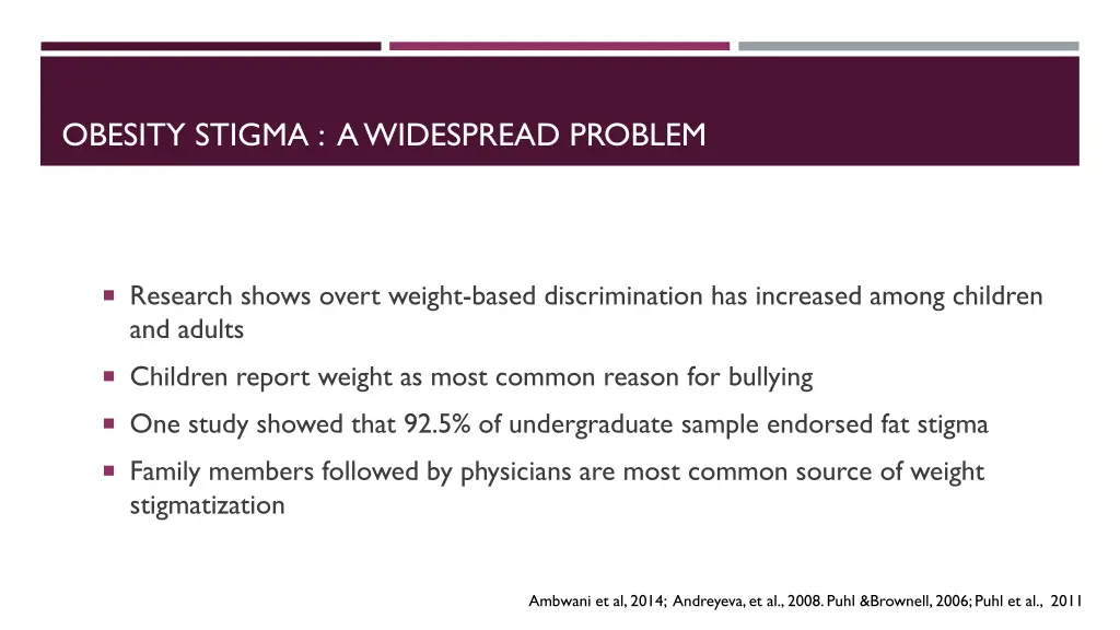 obesity stigma a widespread problem