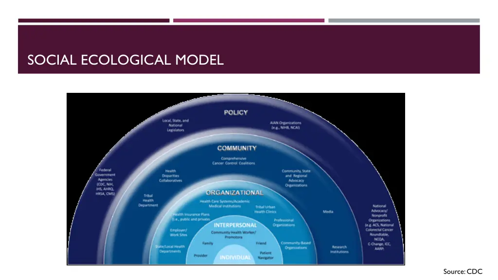 social ecological model