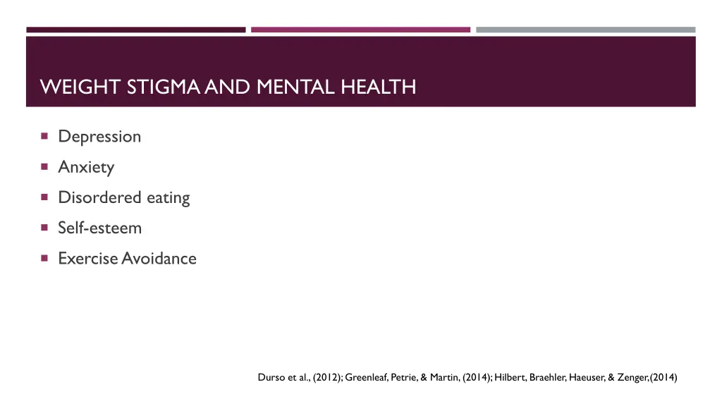 weight stigma and mental health