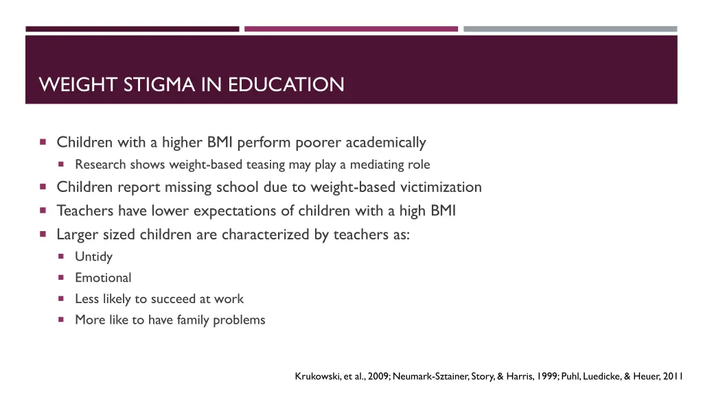 weight stigma in education