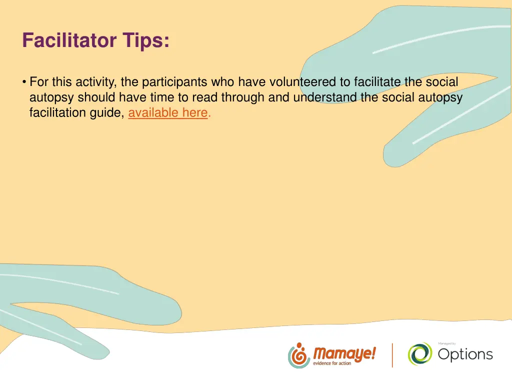 facilitator tips