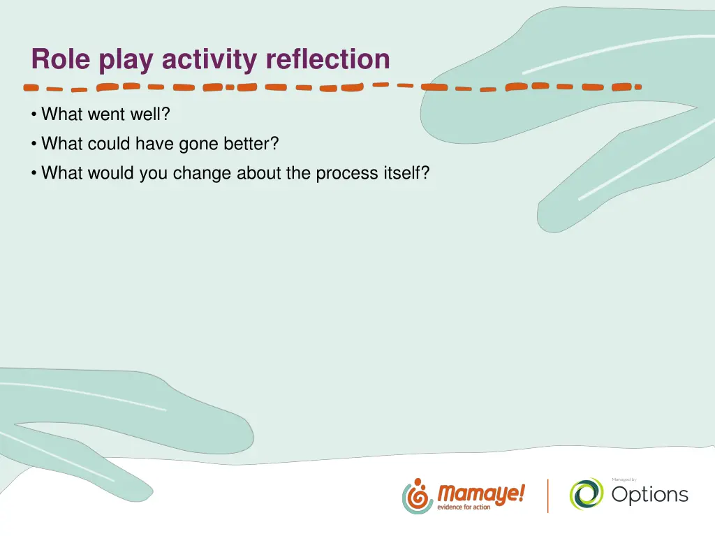 role play activity reflection