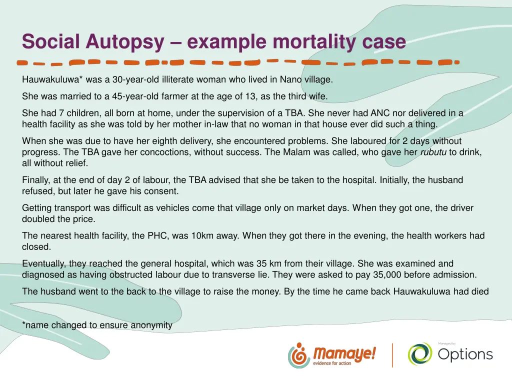 social autopsy example mortality case