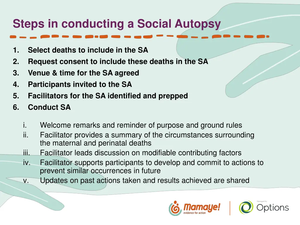 steps in conducting a social autopsy