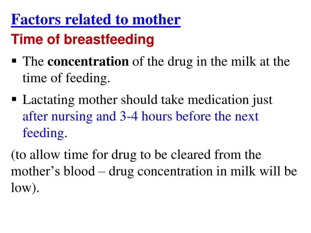 factors related to mother time of breastfeeding