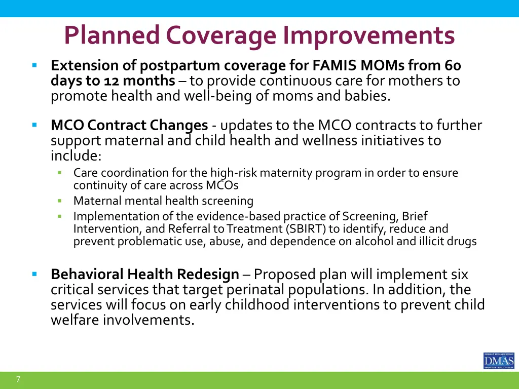 planned coverage improvements extension