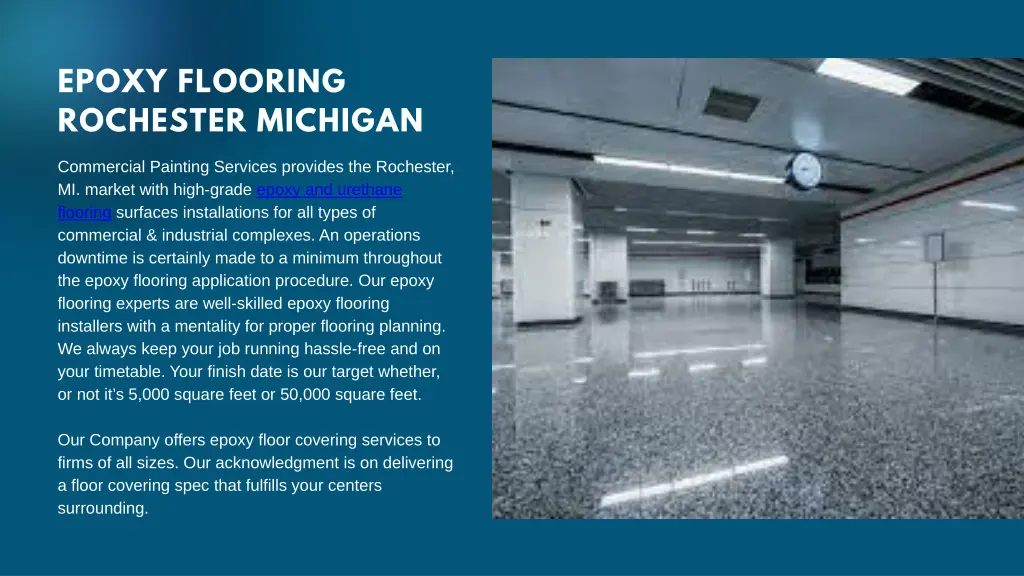 epoxy flooring rochester michigan