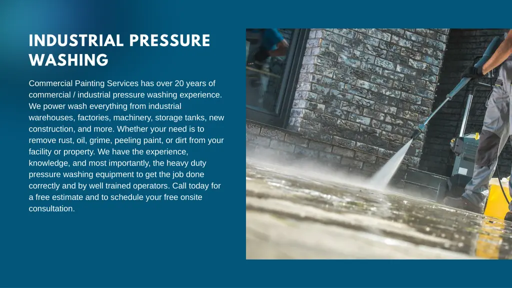 industrial pressure washing