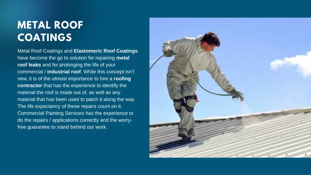 metal roof coatings