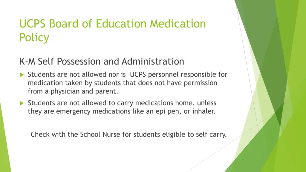 ucps board of education medication policy 6