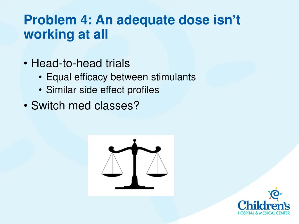 problem 4 an adequate dose isn t working at all