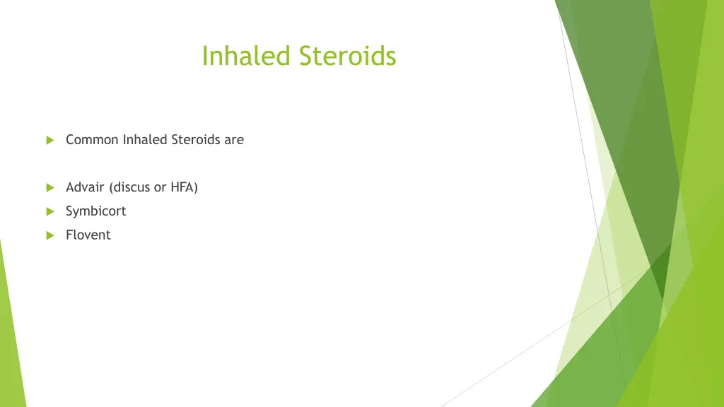 inhaled steroids