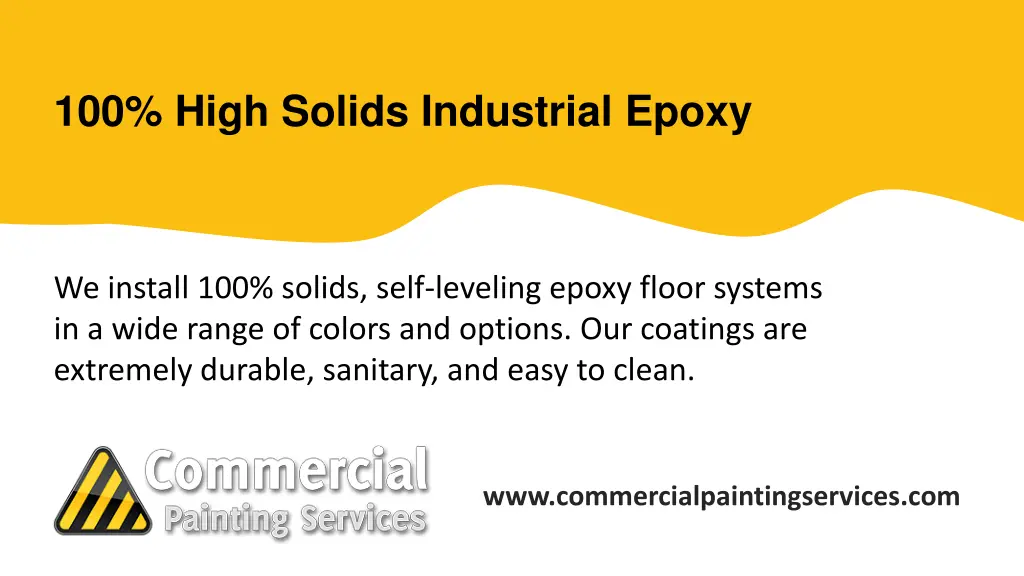 100 high solids industrial epoxy