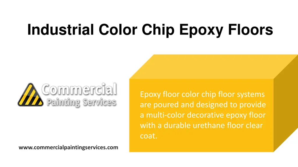 industrial color chip epoxy floors