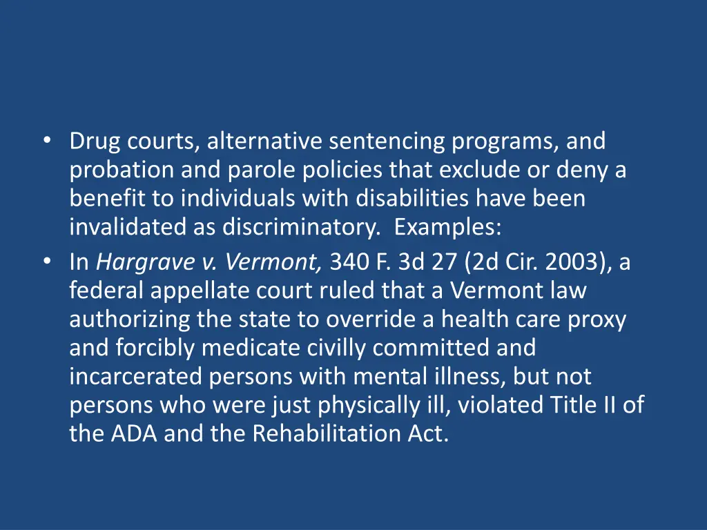 drug courts alternative sentencing programs