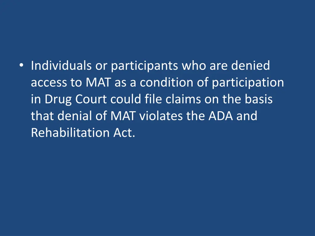 individuals or participants who are denied access