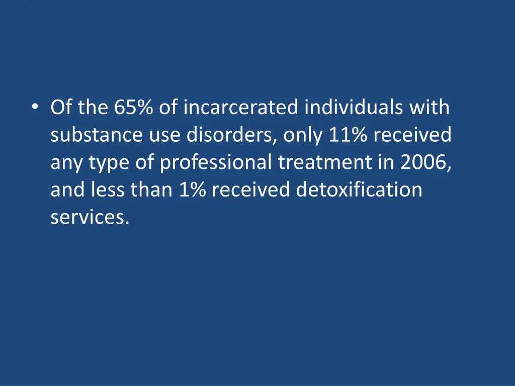 of the 65 of incarcerated individuals with