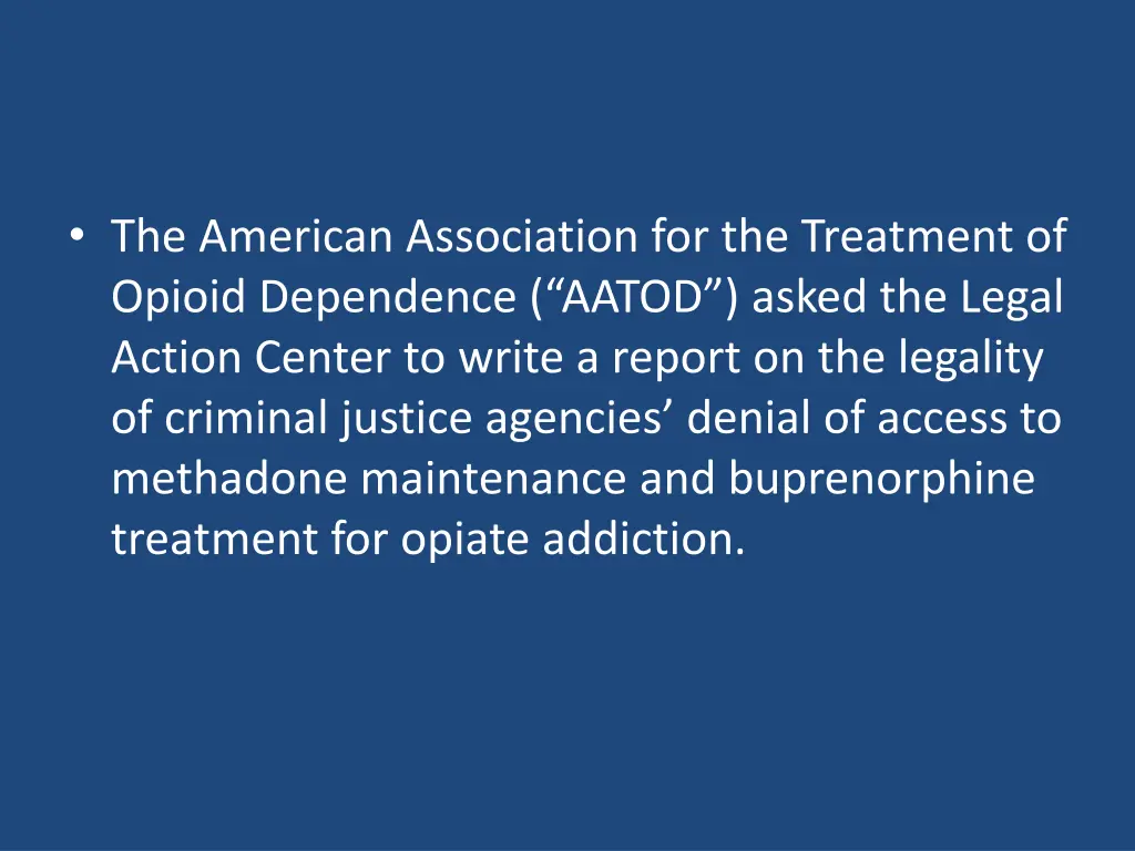 the american association for the treatment