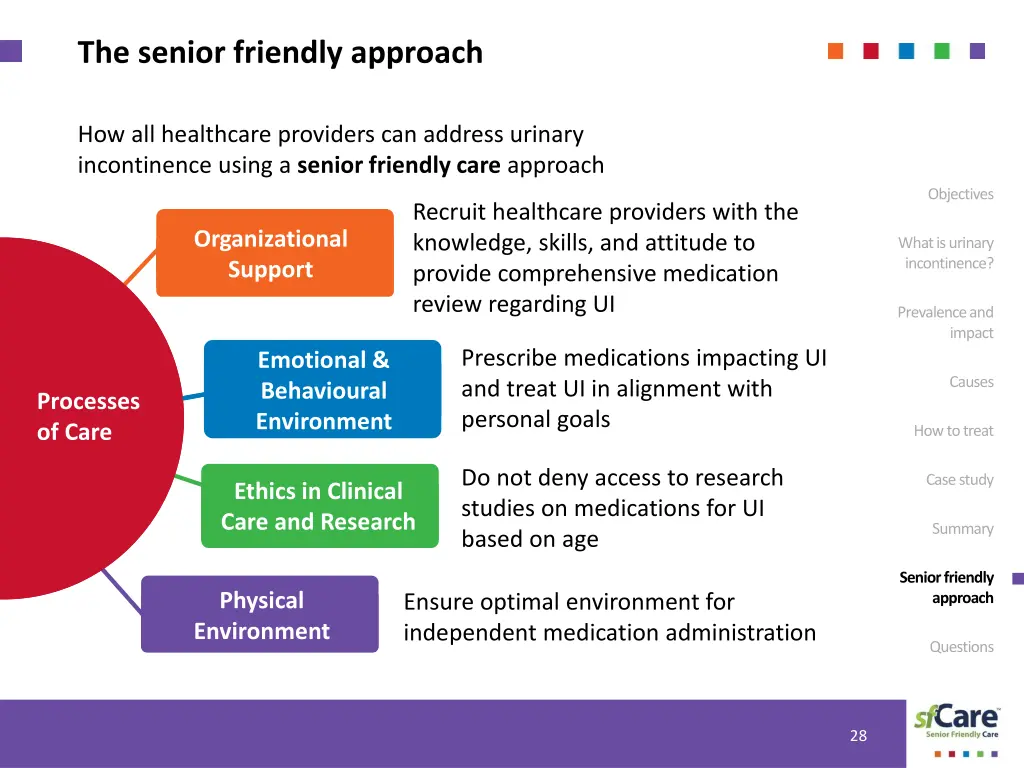 the senior friendly approach