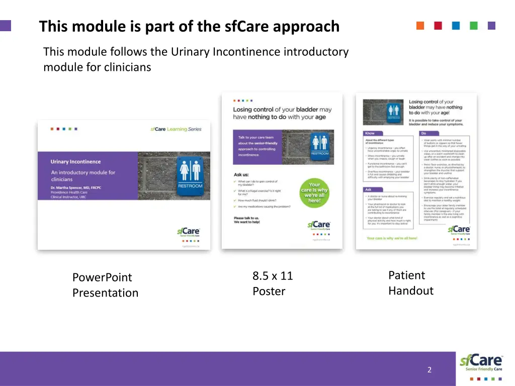 this module is part of the sfcare approach