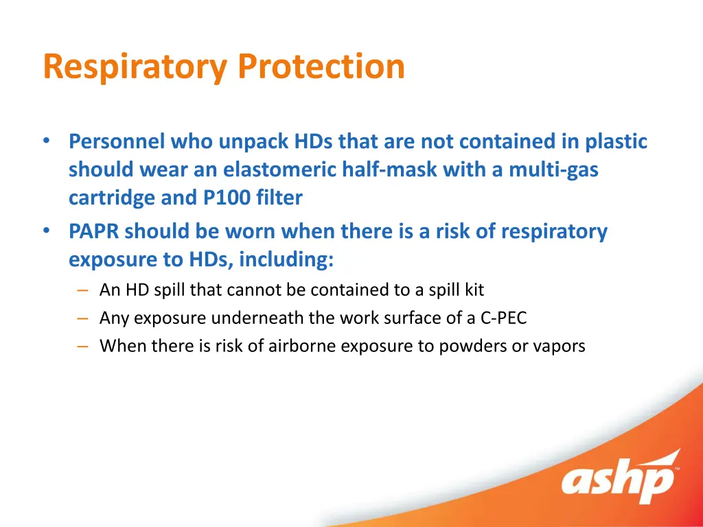 respiratory protection