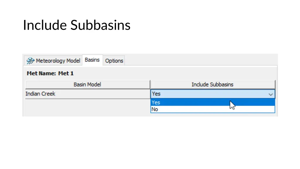 include subbasins