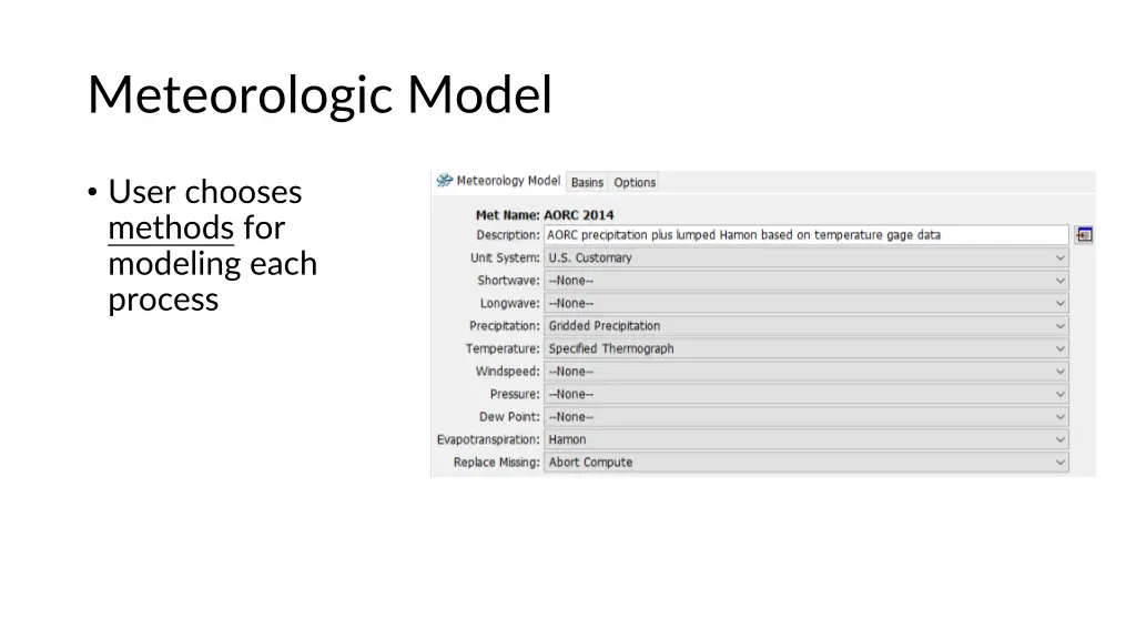 meteorologic model 1