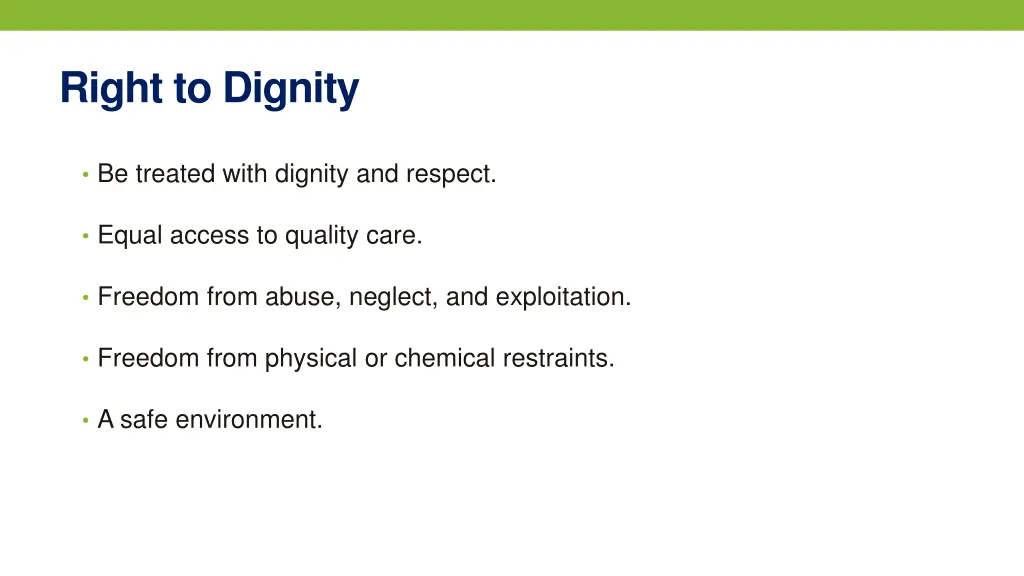 right to dignity