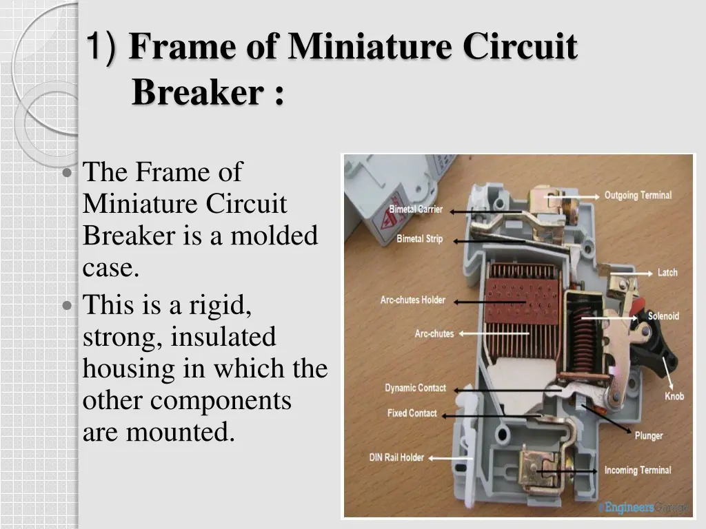 1 frame of miniature circuit breaker