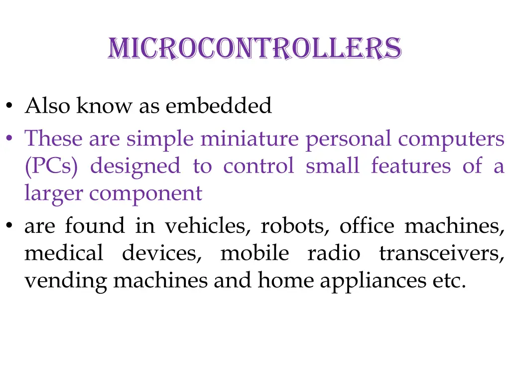 microcontrollers