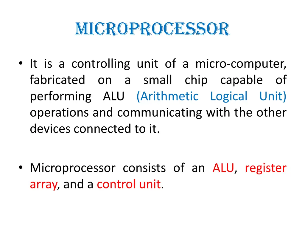 microprocessor