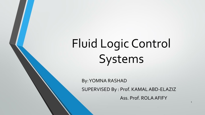 fluid logic control systems