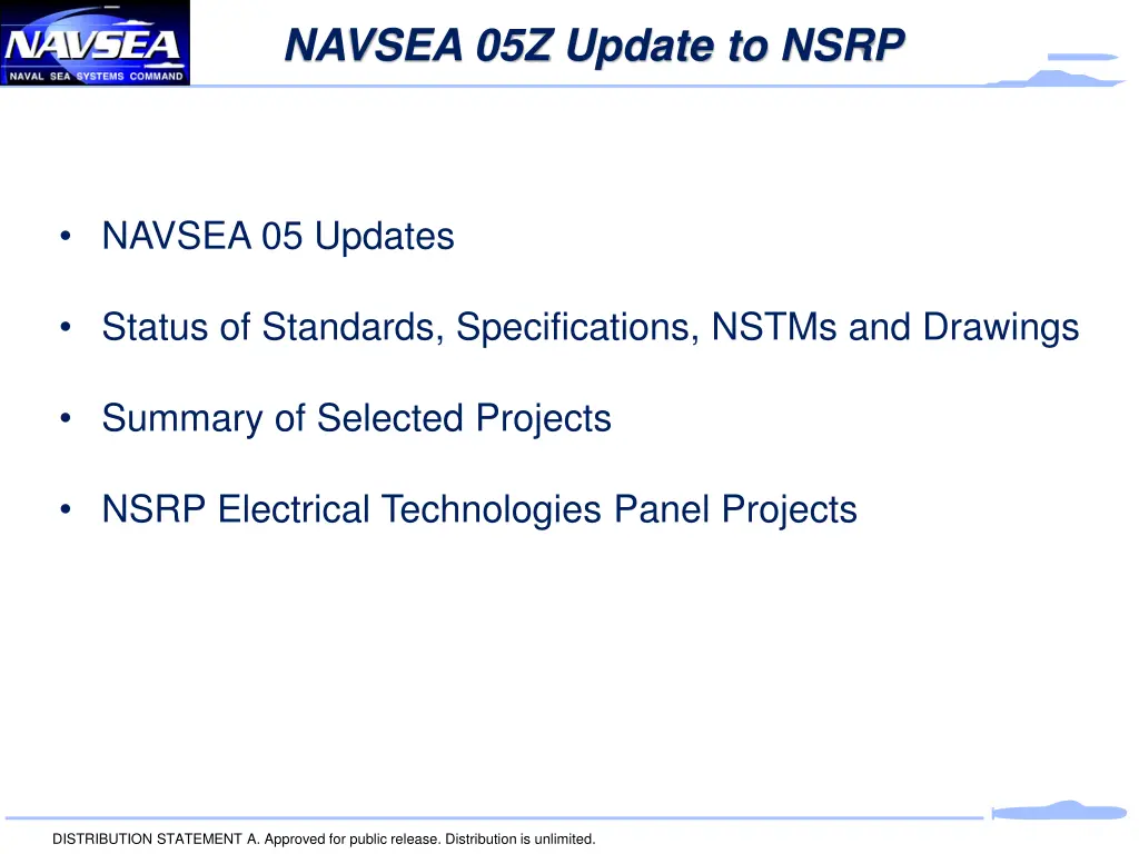 navsea 05z update to nsrp