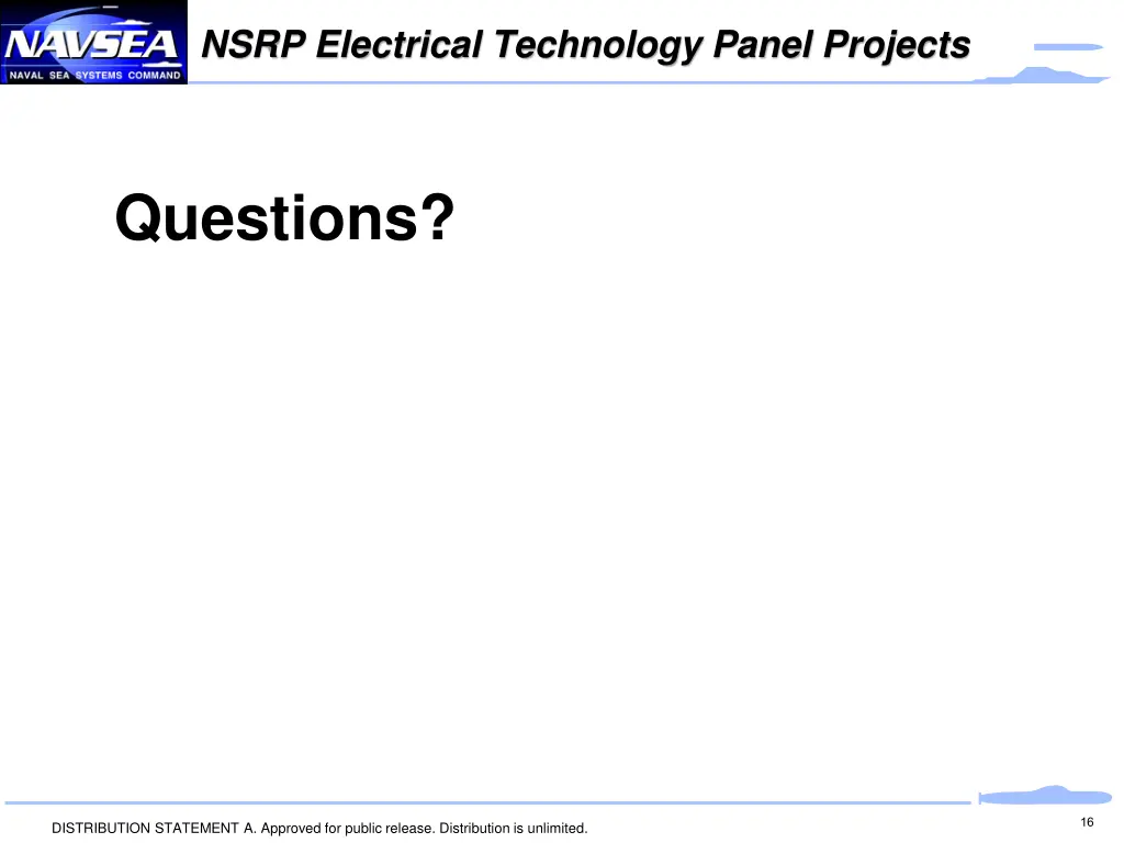 nsrp electrical technology panel projects 1