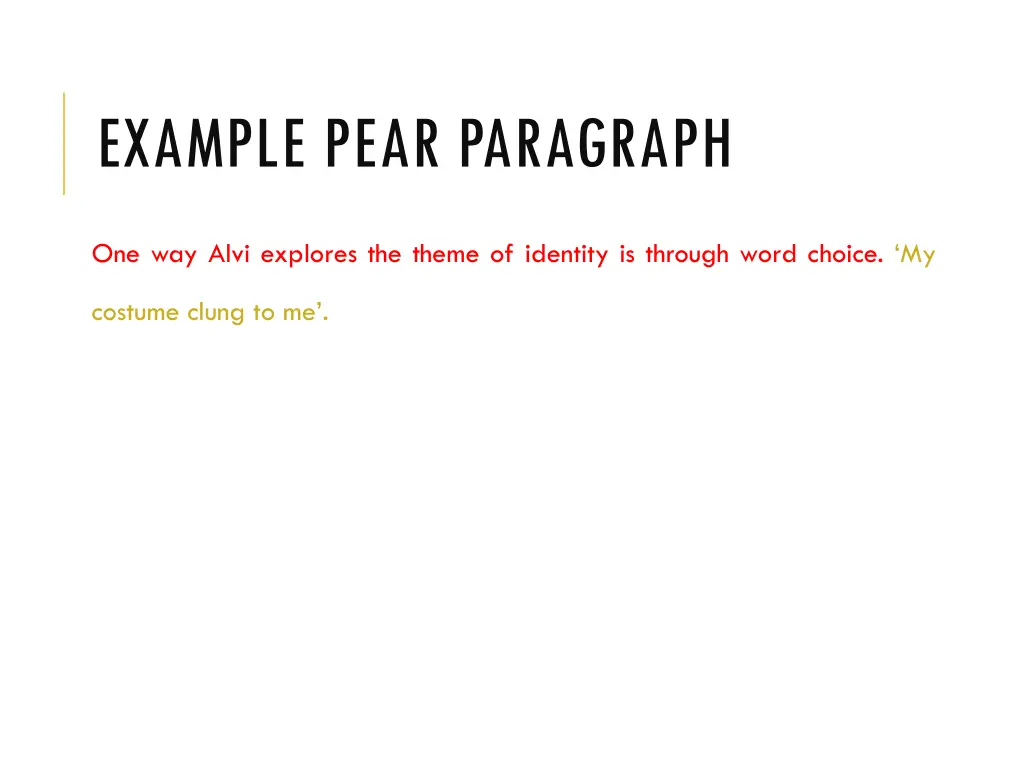 example pear paragraph 1