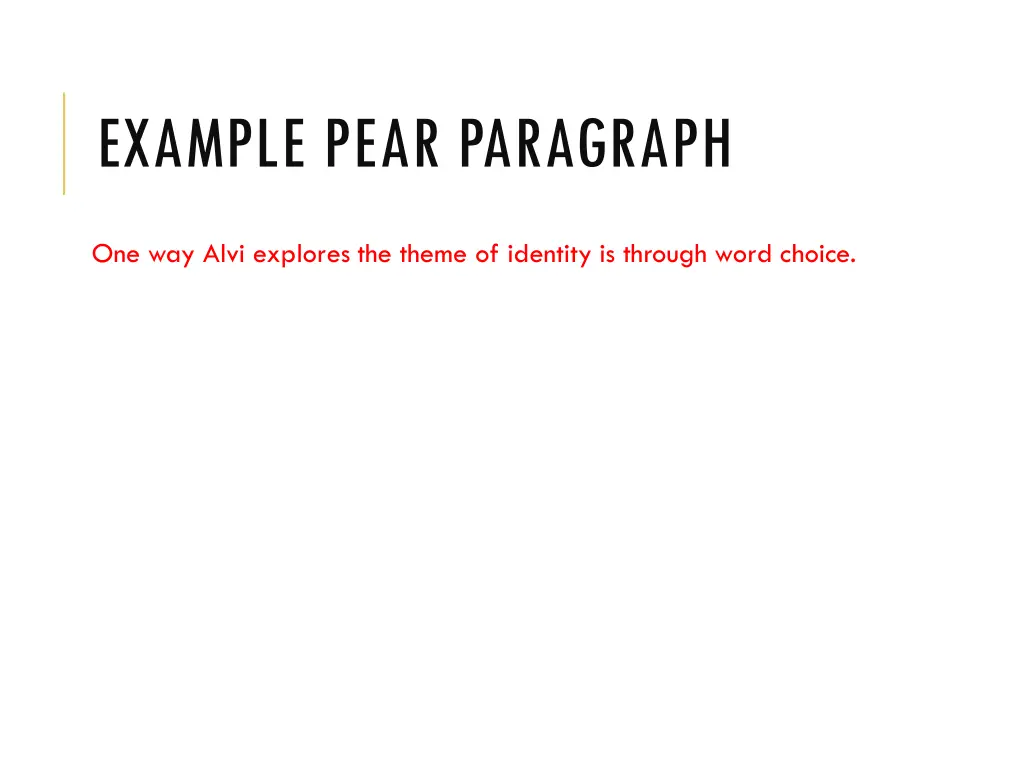 example pear paragraph