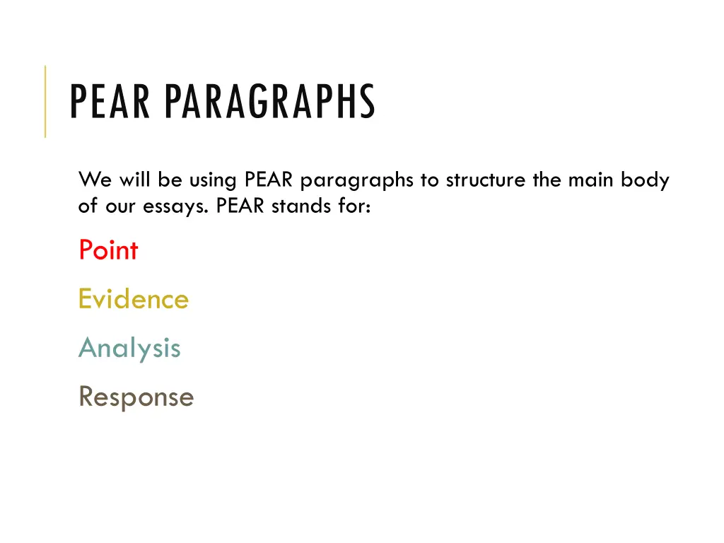 pear paragraphs