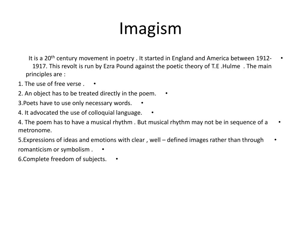 imagism