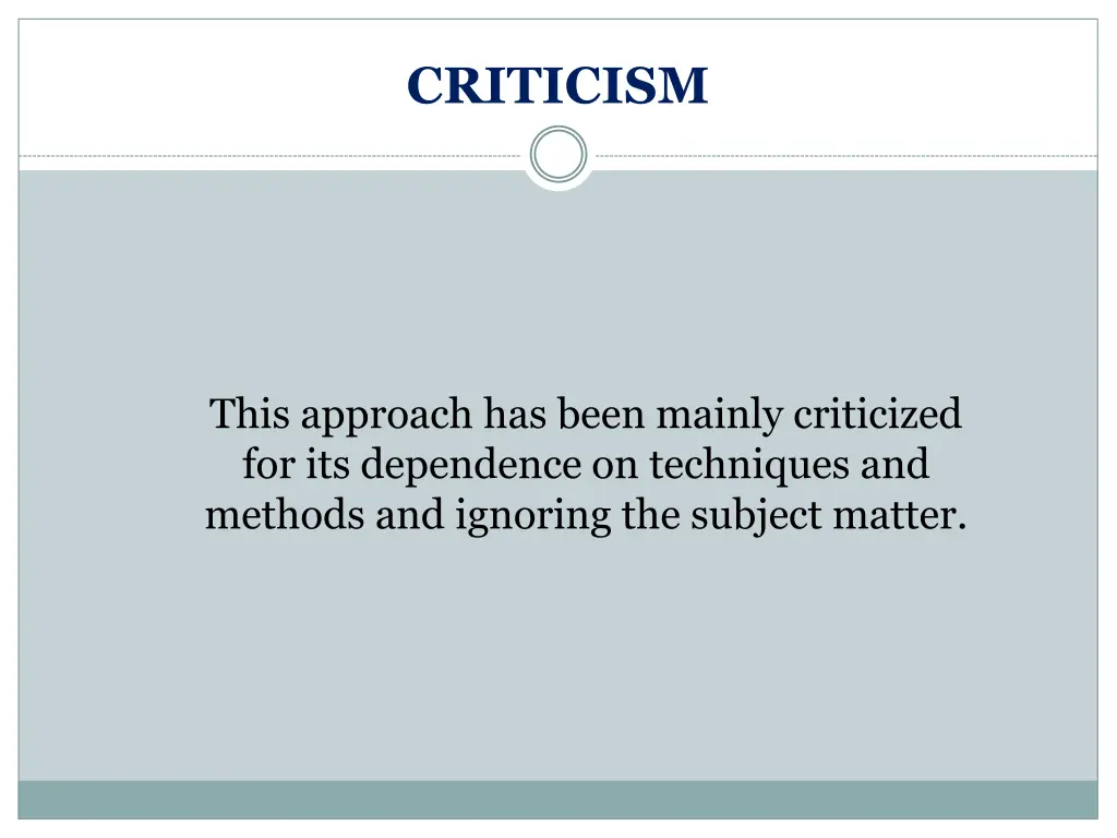 criticism