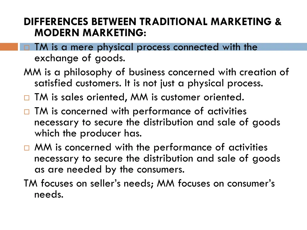 differences between traditional marketing modern