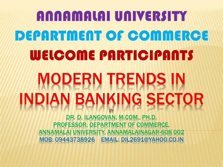 annamalai university department of commerce