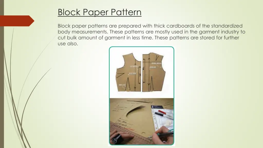 block paper pattern