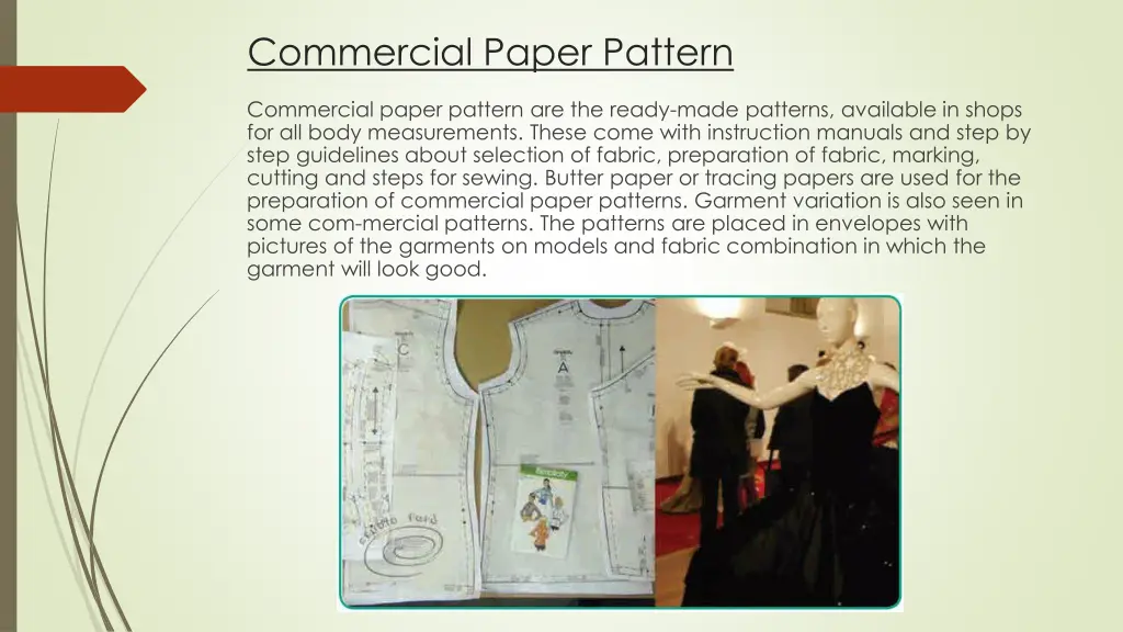 commercial paper pattern