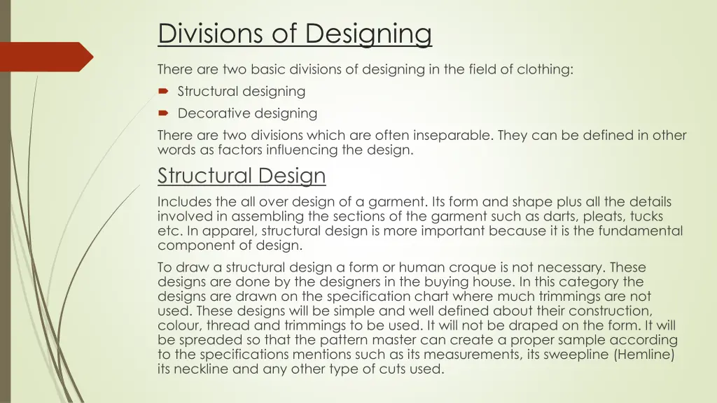 divisions of designing