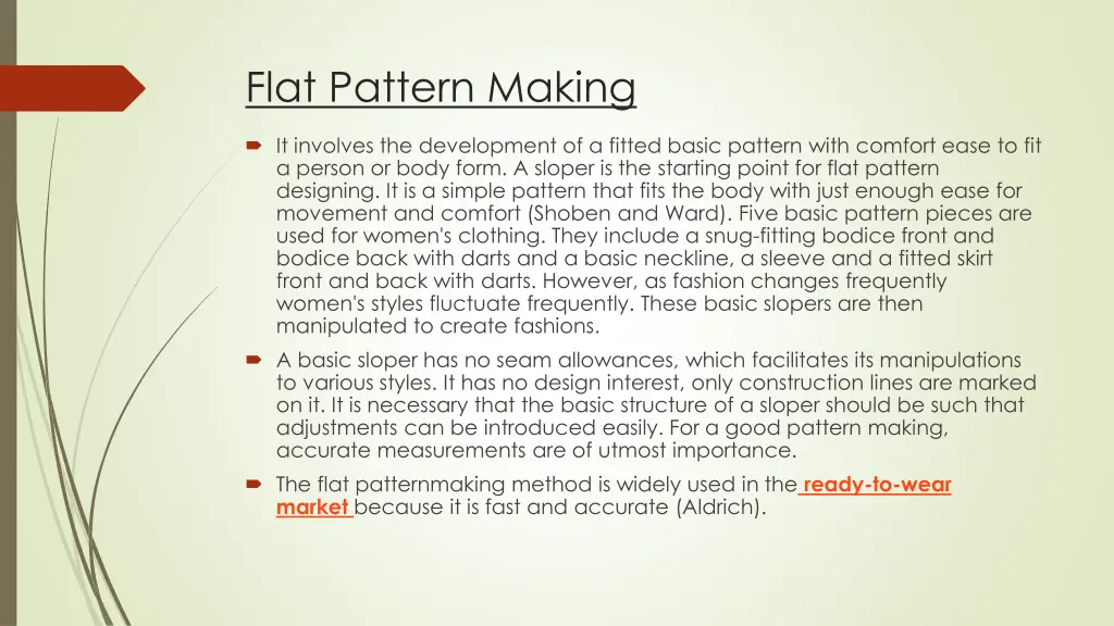 flat pattern making