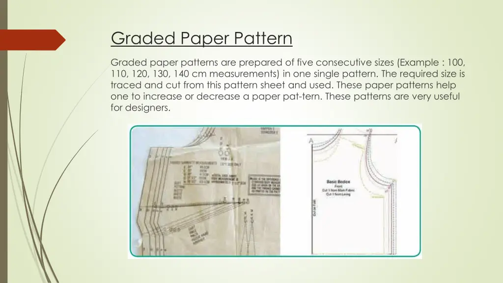 graded paper pattern