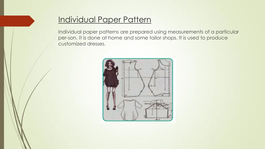 individual paper pattern