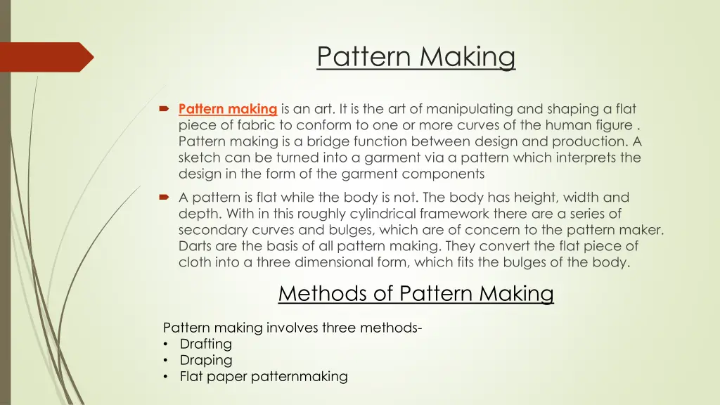 pattern making